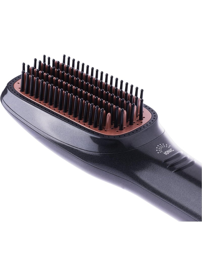 Ceramic Hot Air Straightening Brush 2‑in‑1 Dryer & Styler - Image 3